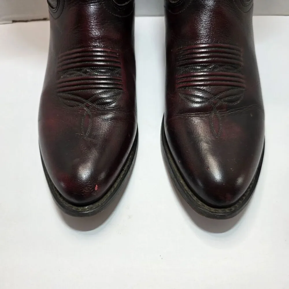 Dan Post Milwaukee Men’s 10.5D Black Cherry Western Boots 13” DP2112R